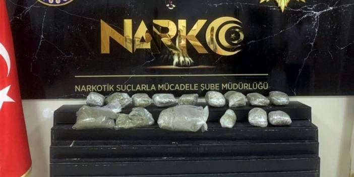 Araçtan 10 kilo skunk çıktı!