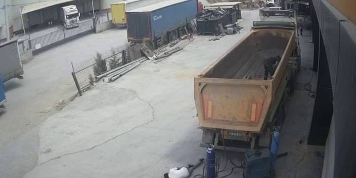 Başına damper kapağı çarpan şoför ölmüştü: Görüntüler ortaya çıktı