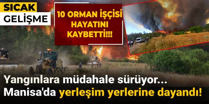 Beş farklı noktada çıkan yangınlara müdahale sürüyor...