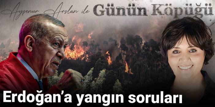 Erdoğan'a yangın soruları