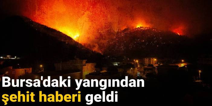 Son dakika | Bursa'daki yangından şehit haberi geldi