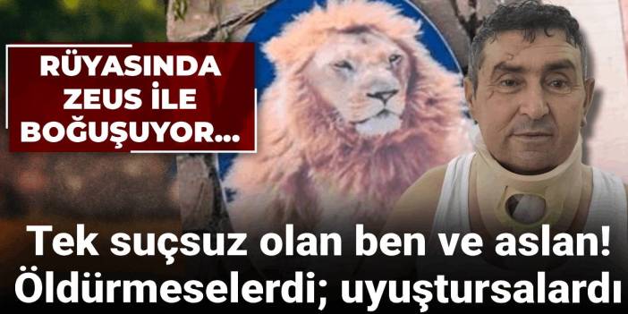 Aslanla boğuşan çiftçi günler sonra konuştu: Öldürmeselerdi, uyuştursalardı...