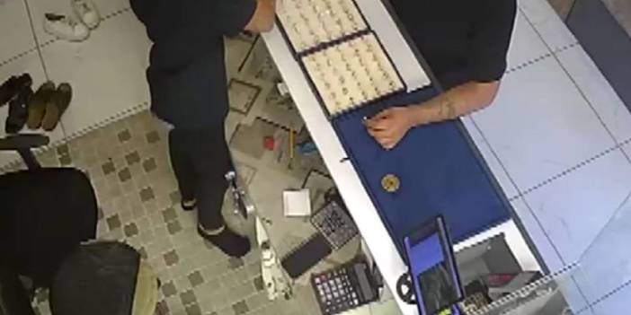 Sahte yüzükleri altın olanla değiştirdi: El çabukluğu ile hırsızlık kamerada