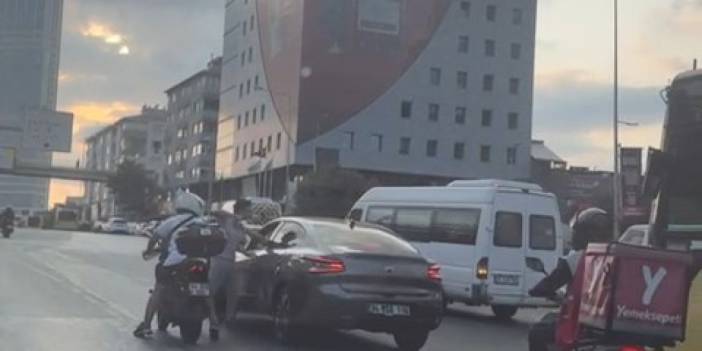 Açık camdan saldırdı! Trafikte yumruklu saldırı