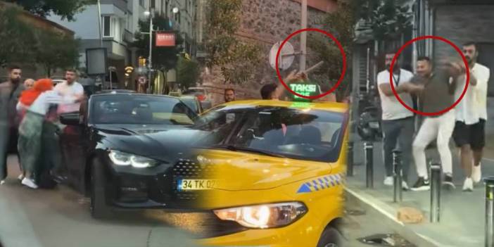 Nişantaşı’nda yol verme kavgası! Şehir magandası sopayla kadının üzerine yürüdü