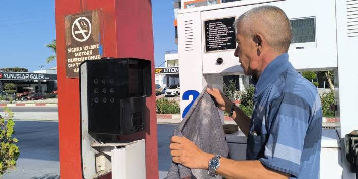 Akaryakıt istasyonu sıcağa dayanamadı: Vatandaş benzin alamadan döndü