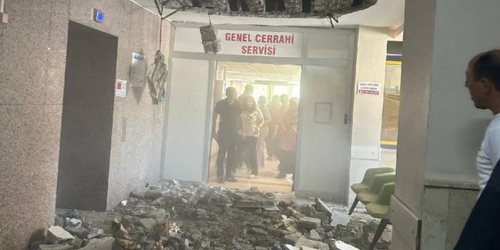 Devlet Hastanesinin asma tavanı çöktü: 8 yıldır çürük raporu var