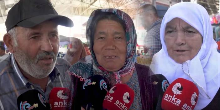 Halkın gerçek gündemini haykırdılar: Eskiden pazara çıktığımızda torbalar dolardı şimdi bakıp geçiyoruz