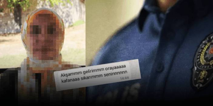 Polis sevgilisinden gelen skandal mesajlar... Genç kadını silahla darp edip ölümle tehdit etti!