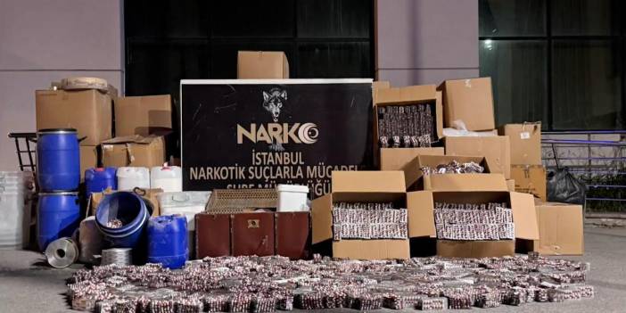 İstanbul ve Kocaeli'de uyuşturucu operasyonları: Milyonlarca hap ele geçirildi!