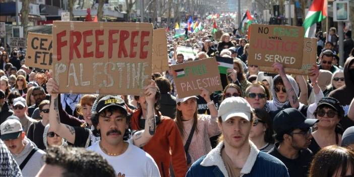 Avustralya halkından İsrail'e yaptırım talebi: Binlerce kişi sokağa döküldü