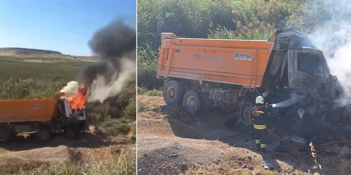 Diyarbakır'da yanan kamyondan acı haber: Sürücü hayatını kaybetti