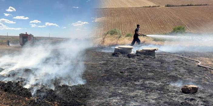 Tekirdağ’da korkutan yangın! Alevler fabrikaya doğru ilerledi