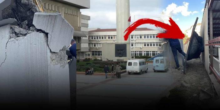 Kayyumun yönettiği Boğaziçi'nde Atatürk büstü yıkıldı!