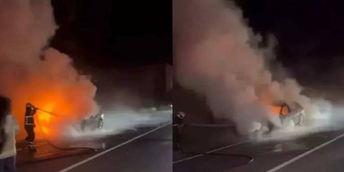 Seyir halindeyken alev aldı: Ölümden döndü!