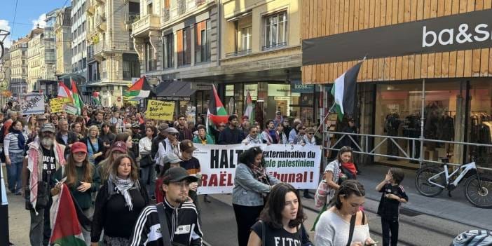 İsviçre halkı İsrail'e karşı ayaklandı