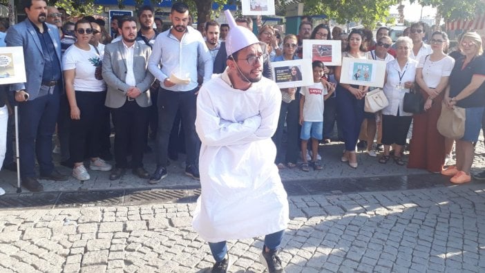 CHP Gençlik Kolları'ndan hunili eylem