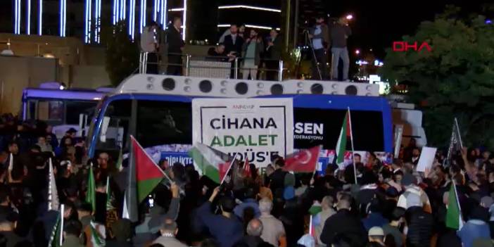 ABD Büyükelçiliği önünde Sumud Filosu eylemi!