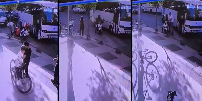 Motokuryenin önünü kesip darbetti: Saldırgan servis şoförü tutuklandı