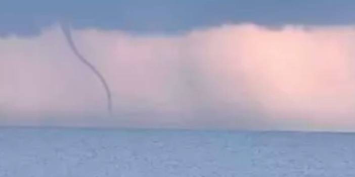 Alanya'da hortum görüntülendi