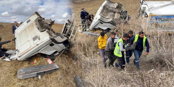Tekirdağ’da feci kaza! Çöp kamyonu tarlaya devrildi: Yaralılar var
