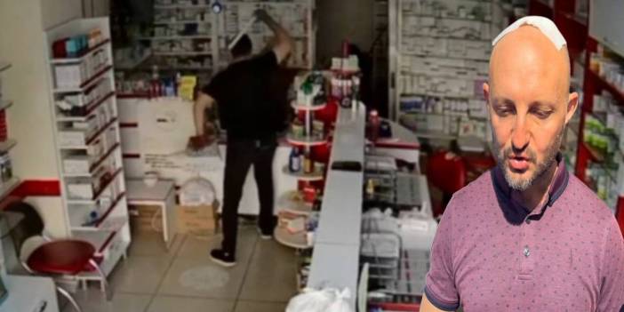 Eczacı teknisyenine sopayla saldıran şüpheli tutuklandı: Saldırı anı kamerada