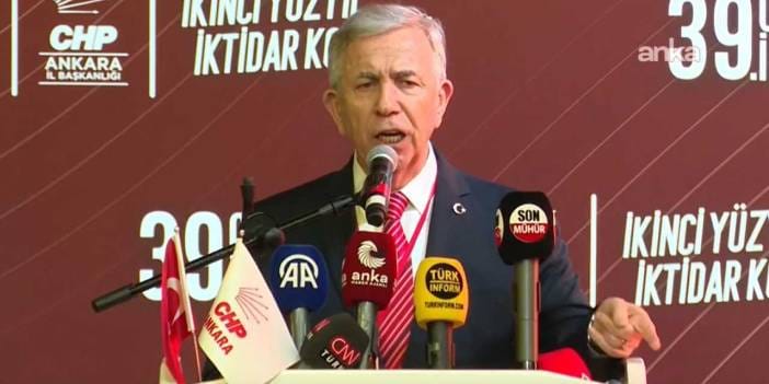 Mansur Yavaş İl Kongresi'nde çok sert çıkıştı: Gökçek ailesi mahkum edilmedikçe kimse adaletten bahsedemez