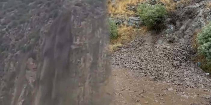 Aydın’da sağanak heyelan getirdi! Yol ulaşıma kapandı