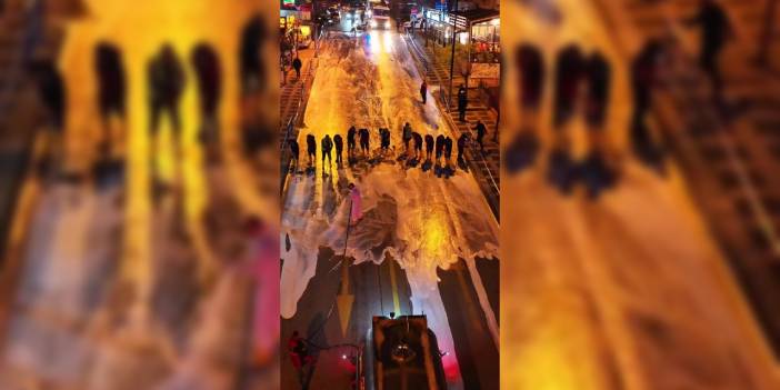 Barajlar alarm verirken! Ümraniye Belediyesi köpürte köpürte sokakları yıkadı