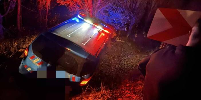 Askeri araç şarampole devrildi: 4 yaralı