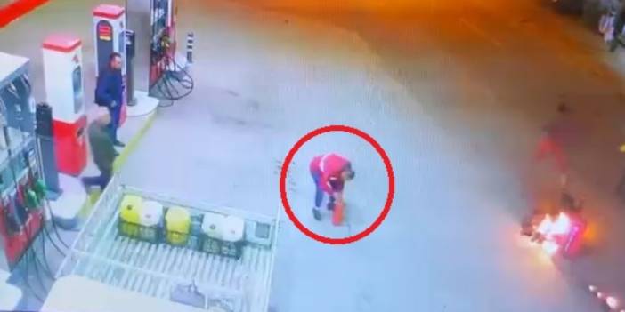 Çocuğun kullandığı motosiklet yangınlı kazaya neden oldu: Faciadan kıl payı dönüldü