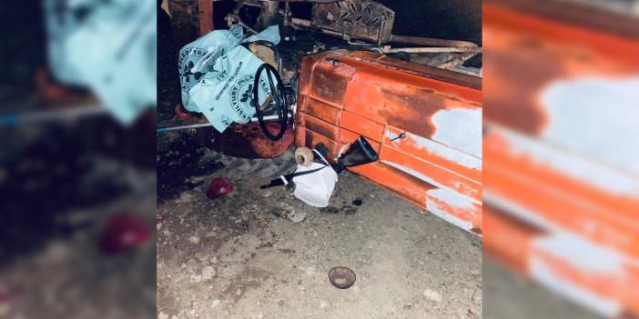 Traktör sürücüsü feci şekilde can verdi