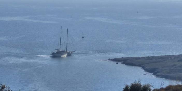 41 metre uzunluğundaki yelkenli karaya oturdu