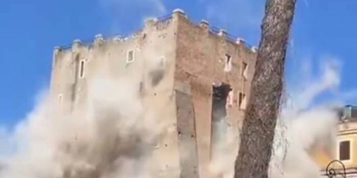 Roma'da 800 yıllık kule çökmüştü: Enkazdan çıkarılan işçi hastanede öldü