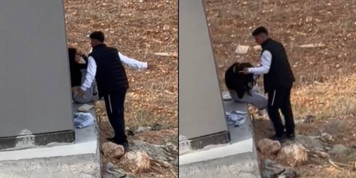 Tartıştığı kadını kafasına vurarak boş arazide darbetti!