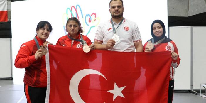 Milli takımdan 1 gümüş ve 3 bronz madalya