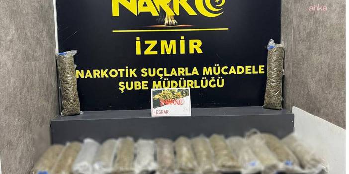 İzmir’de uyuşturucu operasyonu: 23 kilo ele geçirildi