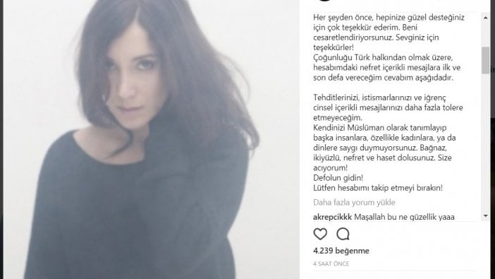 Sibel Kekilli, sosyal medyada aldığı cinsel ve nefret içerikli mesajlara isyan etti!