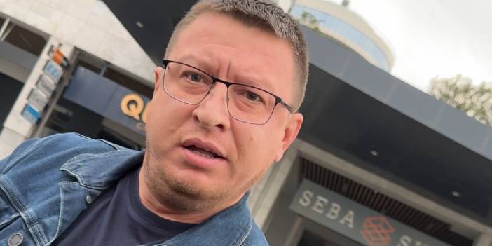 Trafik magandası şov yaparken yere kapaklandı