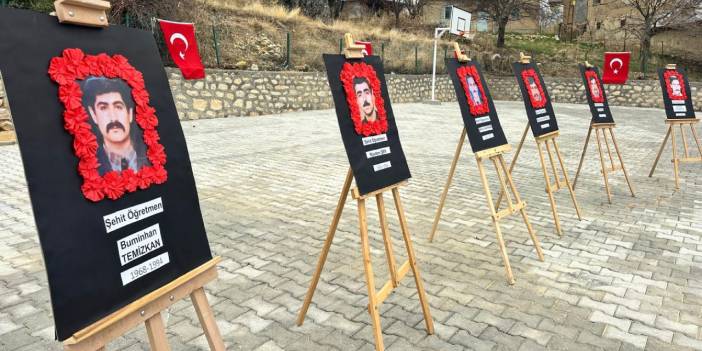 Tunceli'de PKK'nın şehit ettiği öğretmenler anıldı