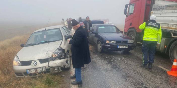Yoğun siste zincirleme kaza: 5 yaralı