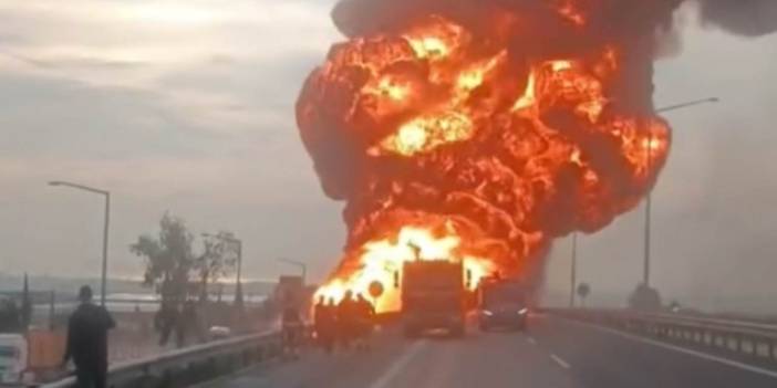Mersin’de akaryakıt yüklü tanker alev topuna döndü