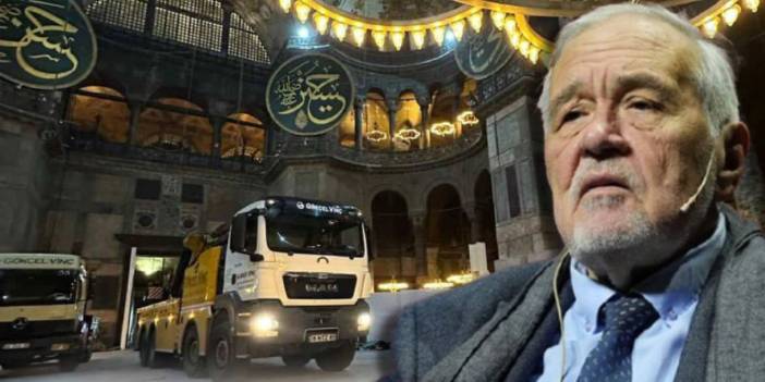 Ayasofya restorasyonunda kamyon tartışması! İlber Ortaylı "Cahil cüreti" dedi bilim kurulu yanıt verdi