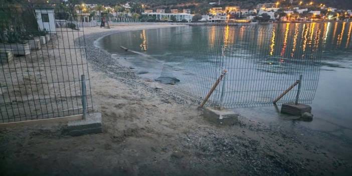 Bakanın otelinin olduğu sahile tel örgü! Bodrum'da sahil halka kapatıldı