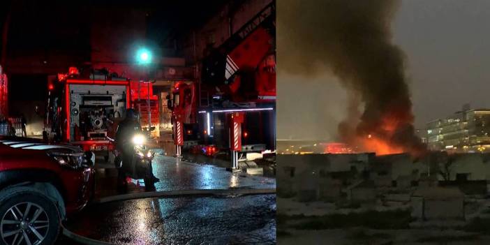 Kumaş baskı fabrikasında yangın!