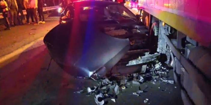 Çarpıp kaçmaya çalıştı zincirleme kazaya sebep oldu: TEM kilitlendi