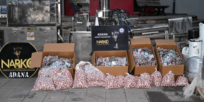 Adana'da uyuşturucu operasyonu: Yüz binlerce hap ele geçirildi