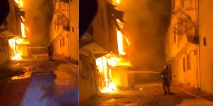 3 katlı binada yangın! Bitişiğindeki 4 katlı binaya sıçradı
