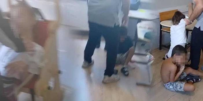 Engelli çocuklara okulda işkence! İnsanlık dışı görüntüler... Sıralara bağlayıp küfür ettiler