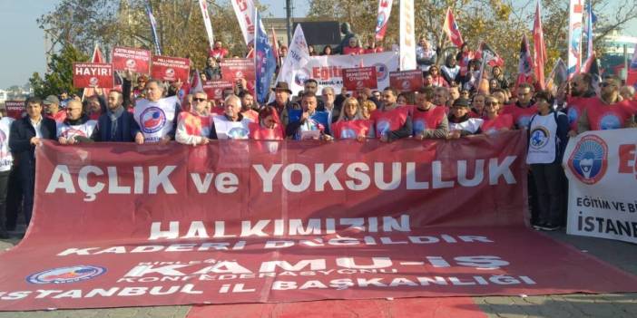 Kamu emekçileri Kadıköy'den iktidara seslendi: Bir bir taleplerini sıraladılar